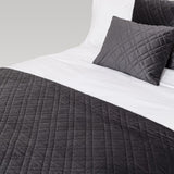 Quilted Coverlet - Dreamticket Verve Velvet Pewter (King Single)