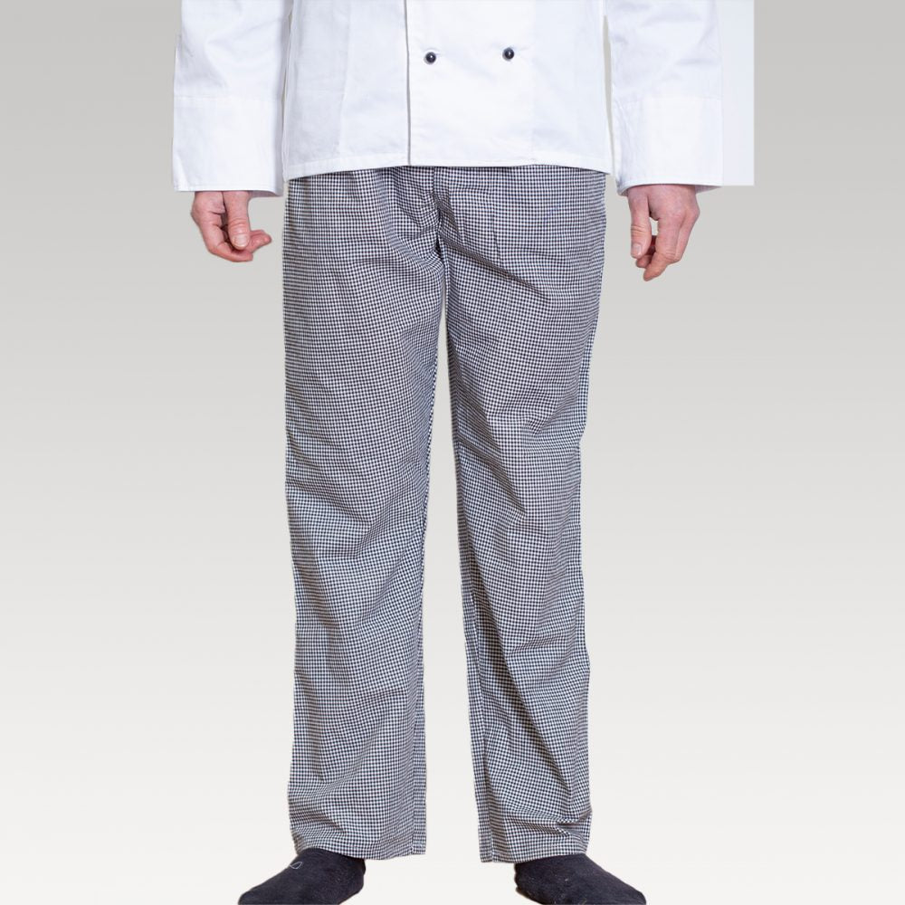 Chef Pants - 4XL (Black/White)