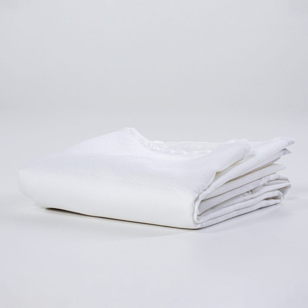 Caress Plain Tablecloths - Large-228x228cm White