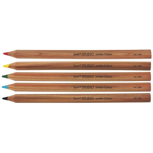 JASART STUDIO JUMBO COLOUR PENCIL - KINGFISHER BLUE [ FSC100% ]