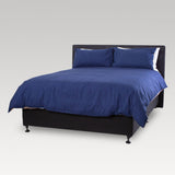 King Single Duvet Cover -  - Weavers Premium  (Navy/Taupe)