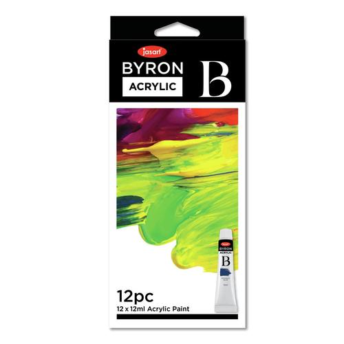 JASART BYRON ACRYLIC PAINT 12ML SET OF 12 -