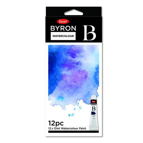 JASART BYRON WATERCOLOUR PAINT 12ML SET OF 12 -