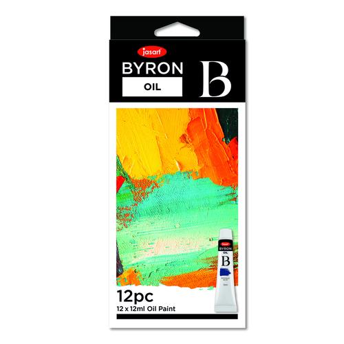 JASART BYRON OIL PAINT 12ML SET OF 12 -