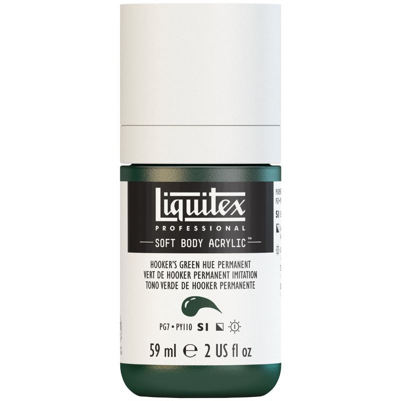 Liquitex Prof Soft Body Acr 59ml Hookers Green Dp Hue Perm 225 S1
