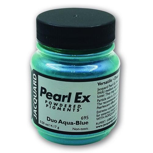 PEARL EX Powdered Pigment - JACQUARD DUO AQUA BLUE 695 (14g)