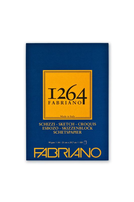 Fabriano 1264 Sketch Pad 90gsm A3 100 Sheets