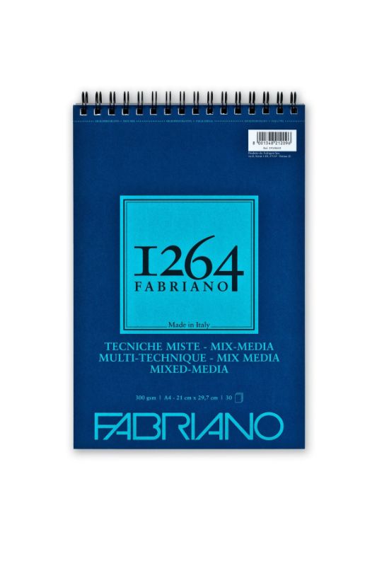 Fabriano 1264 Mix Media Pad Spiral 300gsm A3 30 Sheets