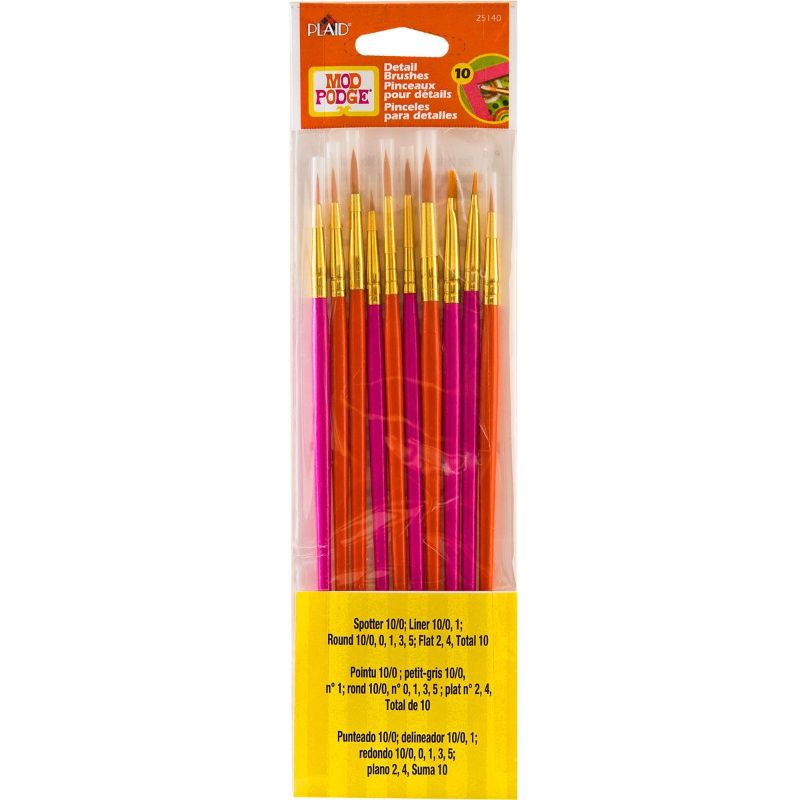 Mod Podge Detail Brush Set of 10