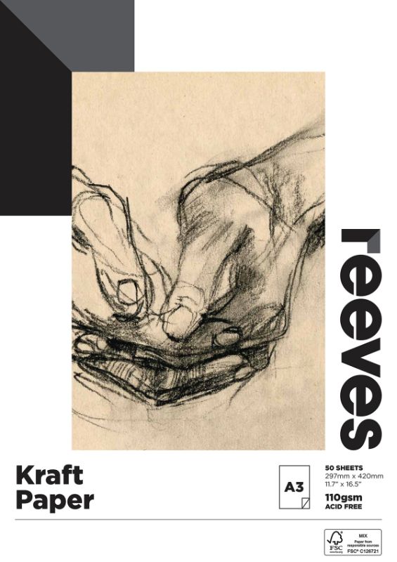 Reeves Kraft Pad 120gsm 50 Sht A4 [Fsc Mix Credit]