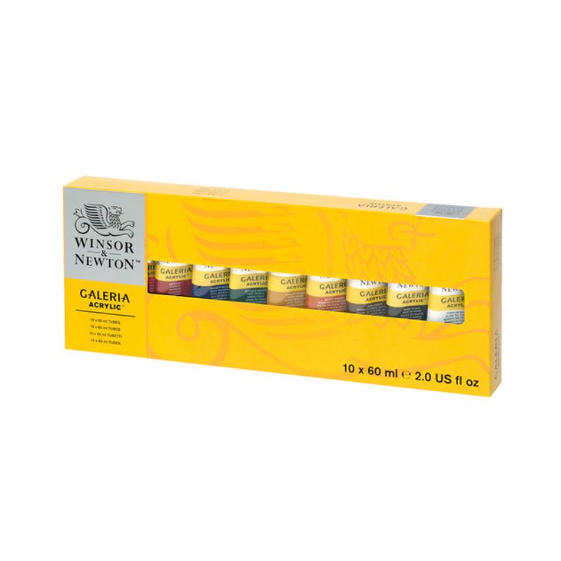 Winsor & Newton Galeria Acrylic Paint 60ml - Set of 10