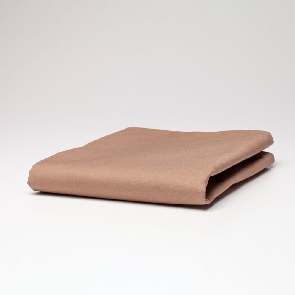 Weavers 220TC Premium Sheeting Fitted Taupe - Short Skirt Single