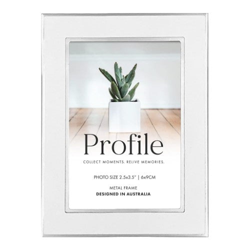 Profile - Eternal White Metal Photo Frame - 2.5x3.5in (6x9cm)