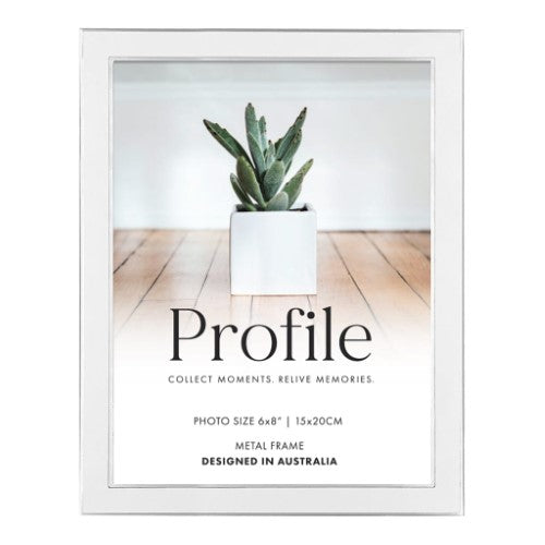 Profile - Eternal White Metal Photo Frame - 8x10in (20x25cm)