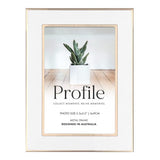 Profile - Eternal White/Rose Gold Metal Photo Frame - 4x6in (10x15cm)