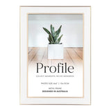 Profile - Eternal White/Rose Gold Metal Photo Frame - 4x6in (10x15cm)