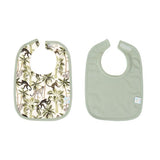 Roll Neck Bib 2pk - Monkey - All4Ella