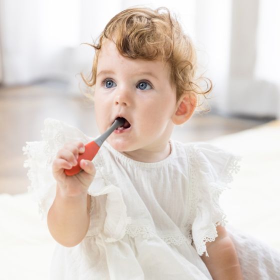 Baby Silicone Training Toothbrush 6mth - Mombella