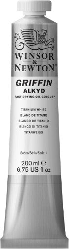 Winsor & Newton Griffin Alkyd Oil Colour 200ml - Titanium White