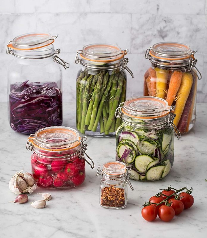 Kilner Square Clip Top Jar Glass