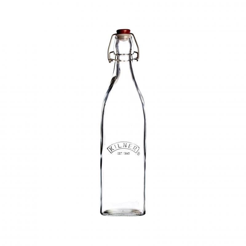 Kilner Square Clip Top Bottle Glass 550ml