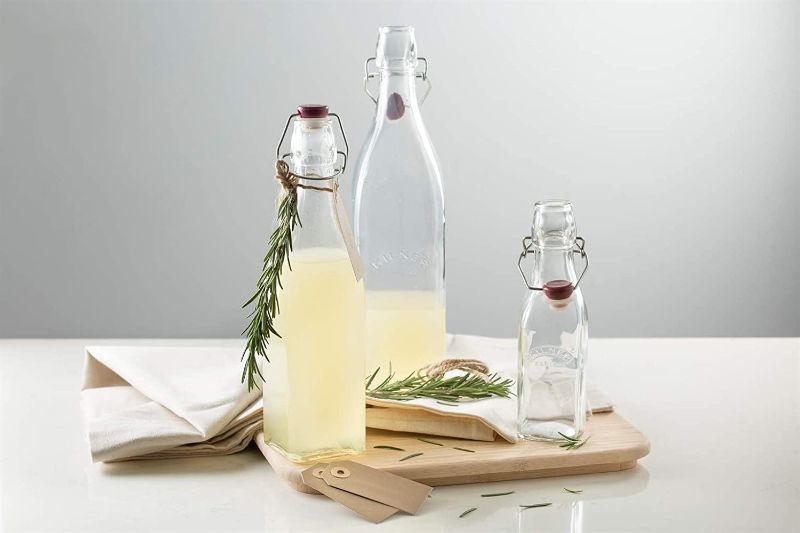 Kilner Square Clip Top Bottle Glass 550ml