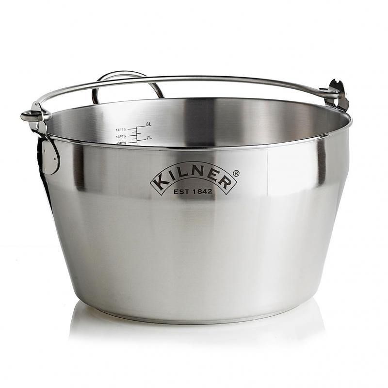 Kilner Original Stainless Steel Jam Pan Silver 8 Litre