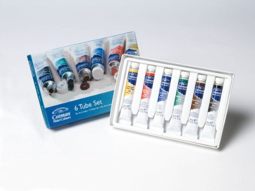Winsor & Newton Cotman Water Colour Sets - 6 x 8ml Tube Set