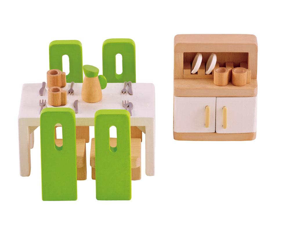 Wooden Doll House Furniture - Dining Room - Hape