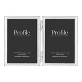 Profile - Habitat Silver Hinged Double Metal Photo Frame - 5x7in (13x18cm) (2)V