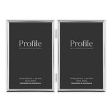 Profile - Habitat Silver Hinged Double Metal Photo Frame - 5x7in (13x18cm) (2)V