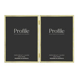 Profile - Habitat Gold Hinged Double Metal Photo Frame - 5x7in (13x18cm) (2)H
