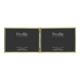 Profile - Habitat Gold Hinged Double Metal Photo Frame - 5x7in (13x18cm) (2)H