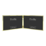 Profile - Habitat Gold Hinged Double Metal Photo Frame - 5x7in (13x18cm) (2)H