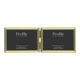 Profile - Habitat Gold Hinged Double Metal Photo Frame - 5x7in (13x18cm) (2)H