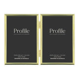 Profile - Habitat Gold Hinged Double Metal Photo Frame - 5x7in (13x18cm) (2)H