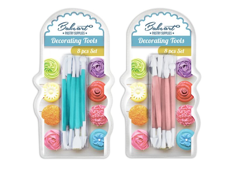 Cake Decoration Tool Set - 8pc (24 Asstd Sets)