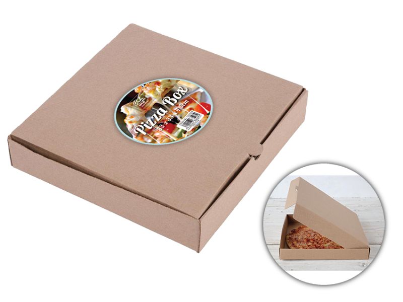 Pizza Box - Corrugated Brown Cardboard 33cm (24 Units)