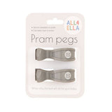 Pram Peg 2pk - Grey - All4Ella