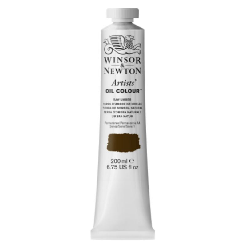 WINSOR & NEWTON Artists Oil 200ml Burnt Umber 076 S1