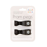 Pram Peg 2pk - Black - All4Ella