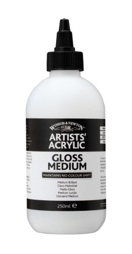 Winsor & Newton Artists' Acrylic Fluid Mediums - Gloss Medium 250ml