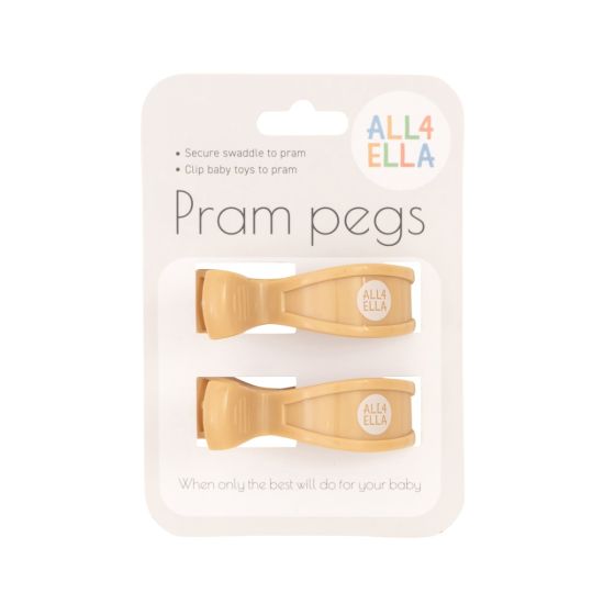 Pram Peg 2pk - Sand - All4Ella
