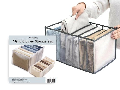 Clothes Storage Bag - Maxcare 7-Grid 32 x 12 x 12cm (Set of 24)