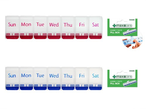 Jumbo Pill Box - 7 days (Set of 24 Assorted)