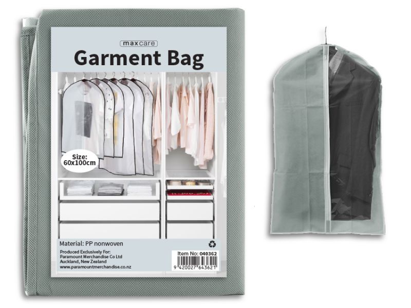 Suit Bag - Maxcare Silver 100cm (36 Units)