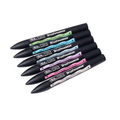 Winsor & Newton BrushMarkers Sets - Set 6 Pastel Tones