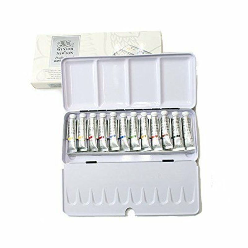 Winsor & Newton Professional Watercolour 5ml Tubes Travel - Tin of 12