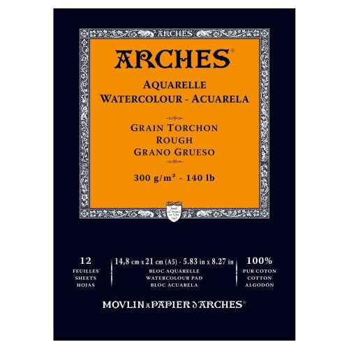 Arches Water Colour Pads - Rough 300gsm A5