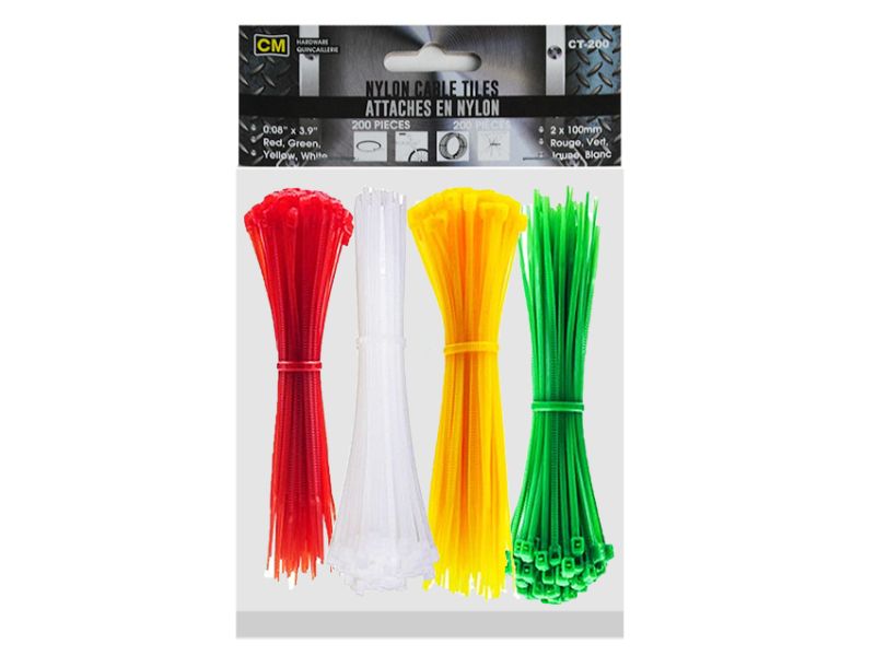 Cable Ties - Coloured 10cm (24 Packs)